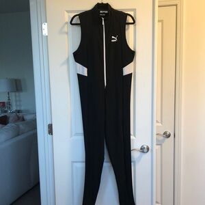 Puma Women's Black and White Jumpsuit